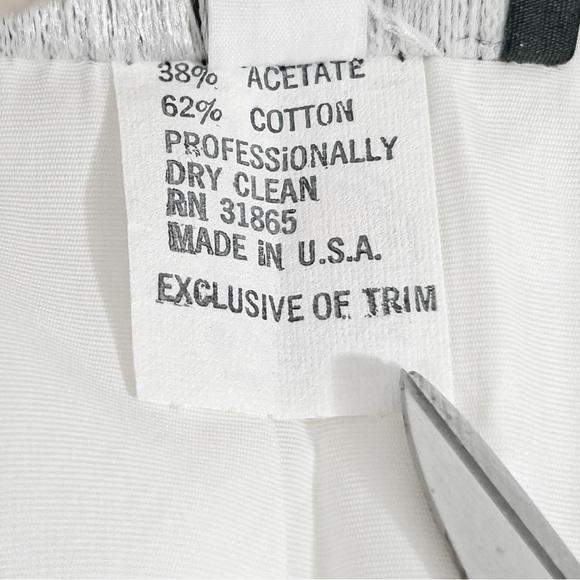 Saks Fifth Avenue After Five by Julie Duroche Vintage White Sparkle Suit Size 4 - Picture 13 of 16